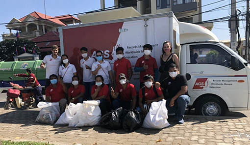 AGS Cambodia team supports World Cleanup Day